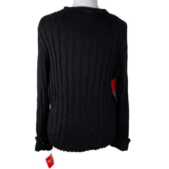 Meg Allen Winter Icing Sweater Onyx Multi NWT size XL - Picture 3 of 7